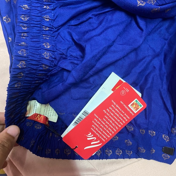 W Palazzo new unused with tags! Dark blue in colour with golden work - Picture 4 of 5